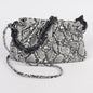 Faux Snake Skin Clutch with Linked Strap