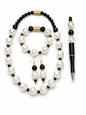 Black & Pearl Elegance 4-Piece Set