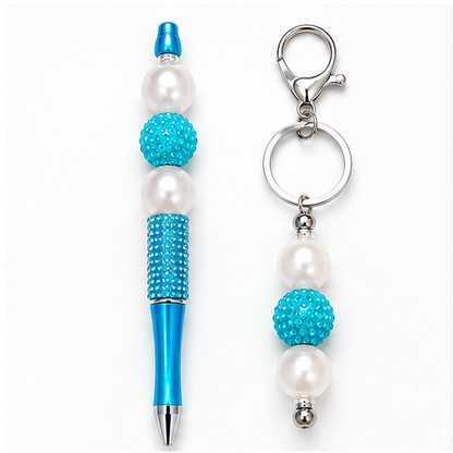 Signature Sparkle Pen & Keychain Set.
