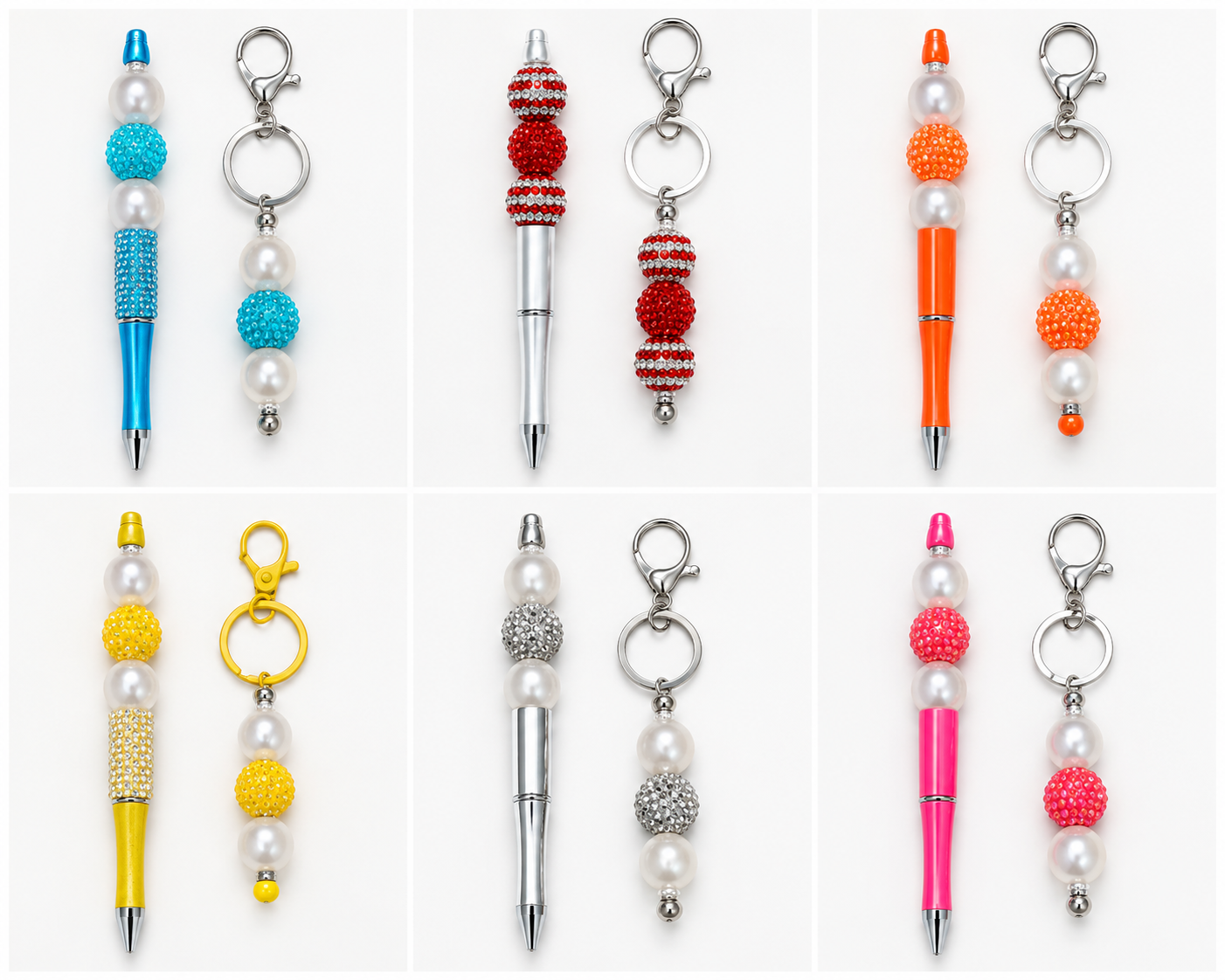 Signature Sparkle Pen & Keychain Set.