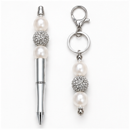 Signature Sparkle Pen & Keychain Set.
