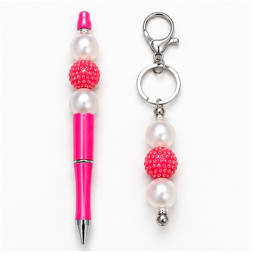 Signature Sparkle Pen & Keychain Set.