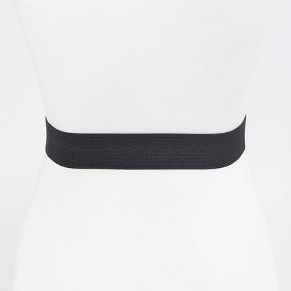 Rhinestone Ribbon Elastic Belt