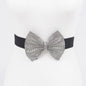 Rhinestone Ribbon Elastic Belt